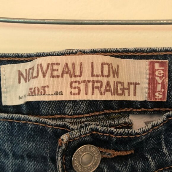 Levi's 505 jeans--nouveau low straight--sz 8 - Picture 4 of 13